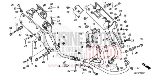 EXHAUST MUFFLER XL1000V6 de 2006